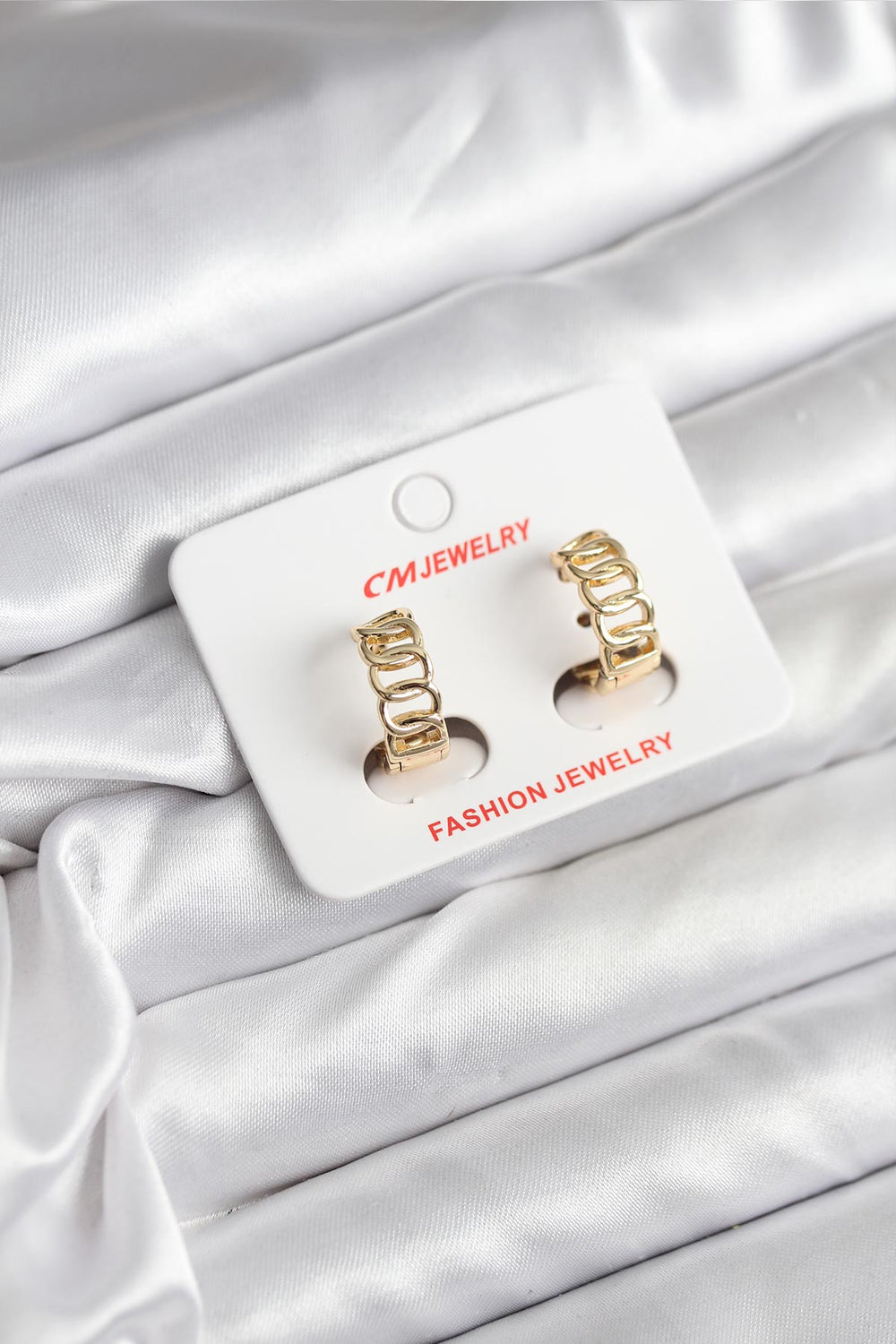 14K Gold Renk Kaplama Samanyolu Model CM Kadın Küpe TG27BKP11406