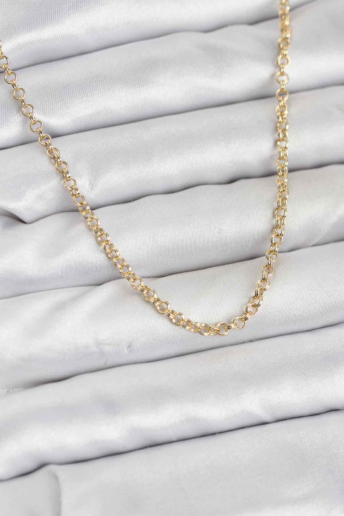 CM Gold Renk Pirinç Halkalı Model Kadın Kolye TG27BKO10914 - Çok Renkli / Standart