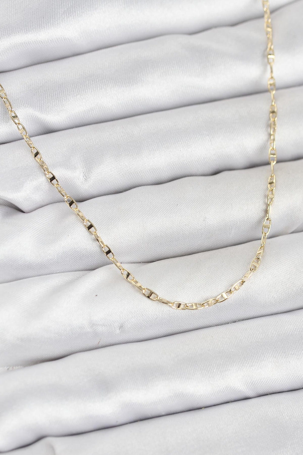 CM 14K Gold Renk Pirinç Gemi Zinciri Model Kadın Kolye TG27BKO10918