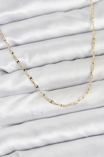 CM 14K Gold Renk Pirinç Gemi Zinciri Model Kadın Kolye TG27BKO10918
