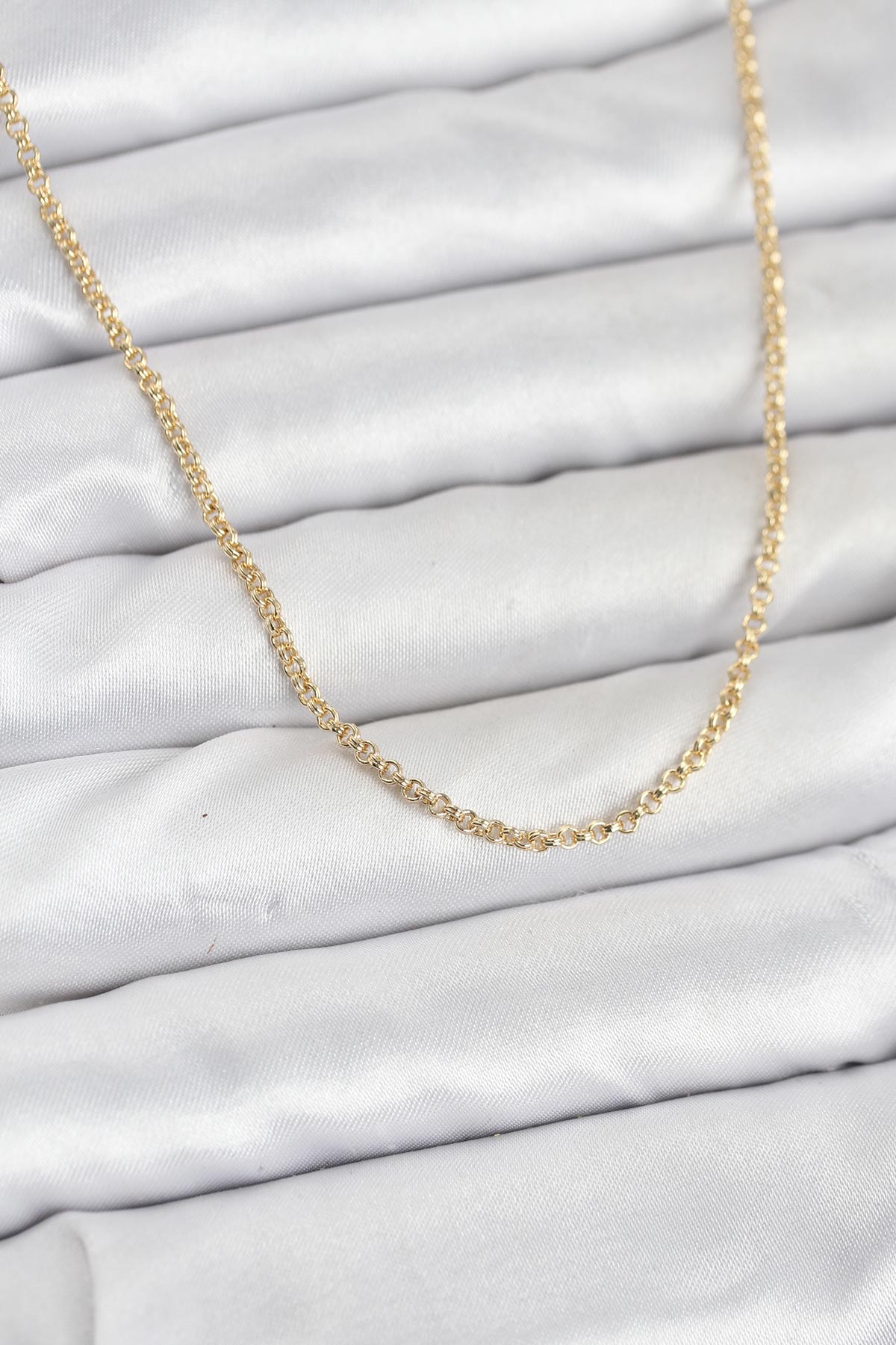 CM 14K Gold Renk Halka Model 60 cm Kadın Kolye TG27BKO10930 - Çok Renkli / Standart