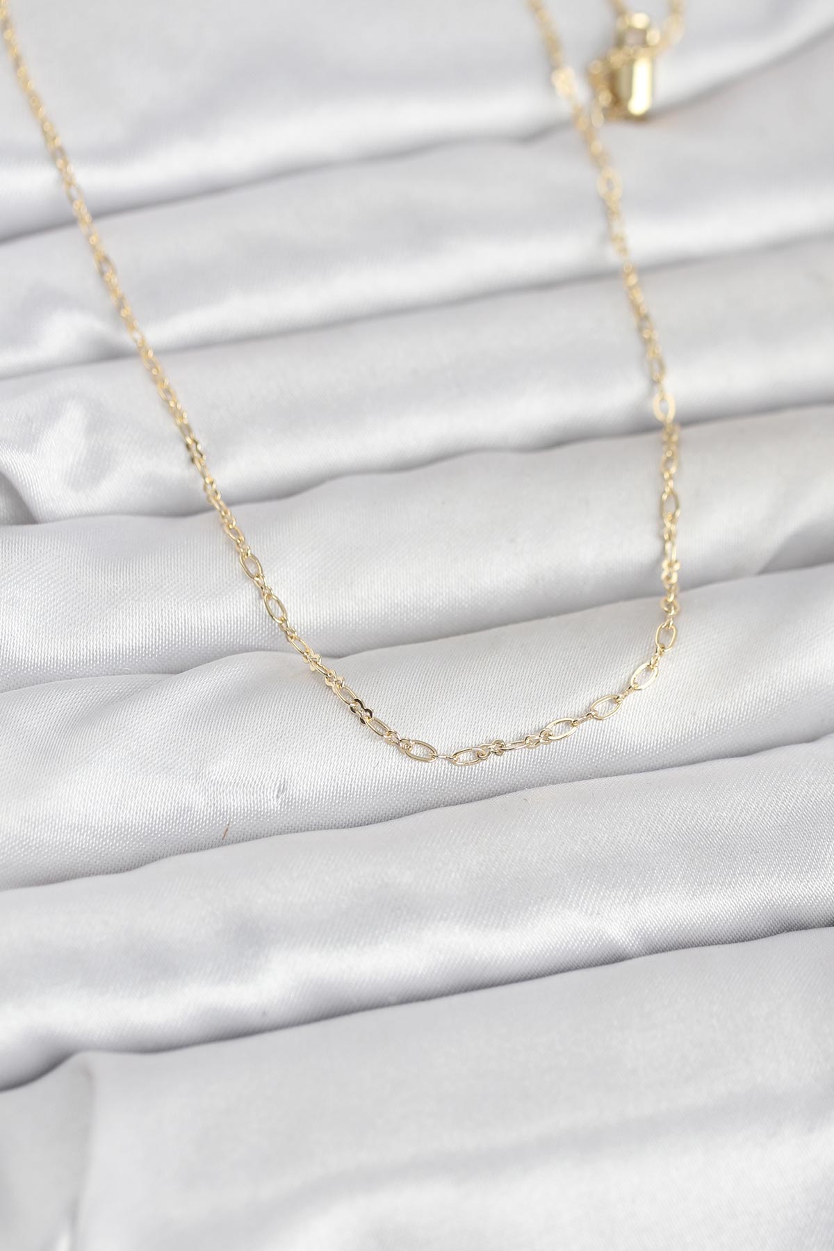 CM 14K Gold Renk 60 cm Zincirli Kadın Kolye TG27BKO10944 - Çok Renkli / Standart