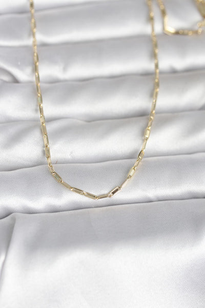 CM 14K Gold Renk İnce Ataç Zincir Model 60 cm Kadın Kolye TG27BKO10983