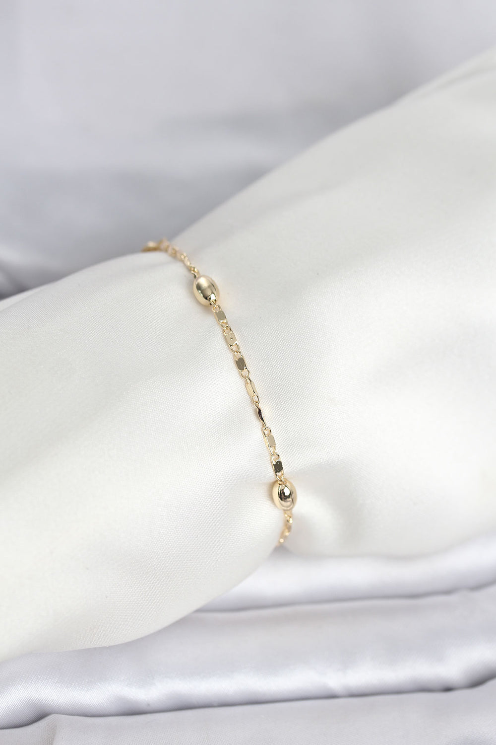 CM 14K Gold Renk Damla Topçuk Model Kadın Bileklik TG27BB8284