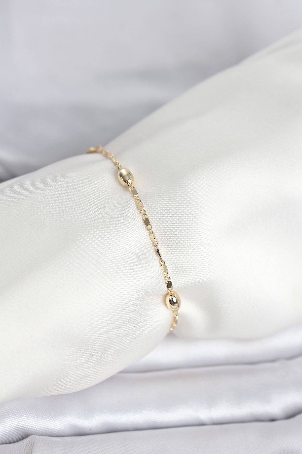 CM 14K Gold Renk Damla Topçuk Model Kadın Bileklik TG27BB8284 - Çok Renkli / Standart