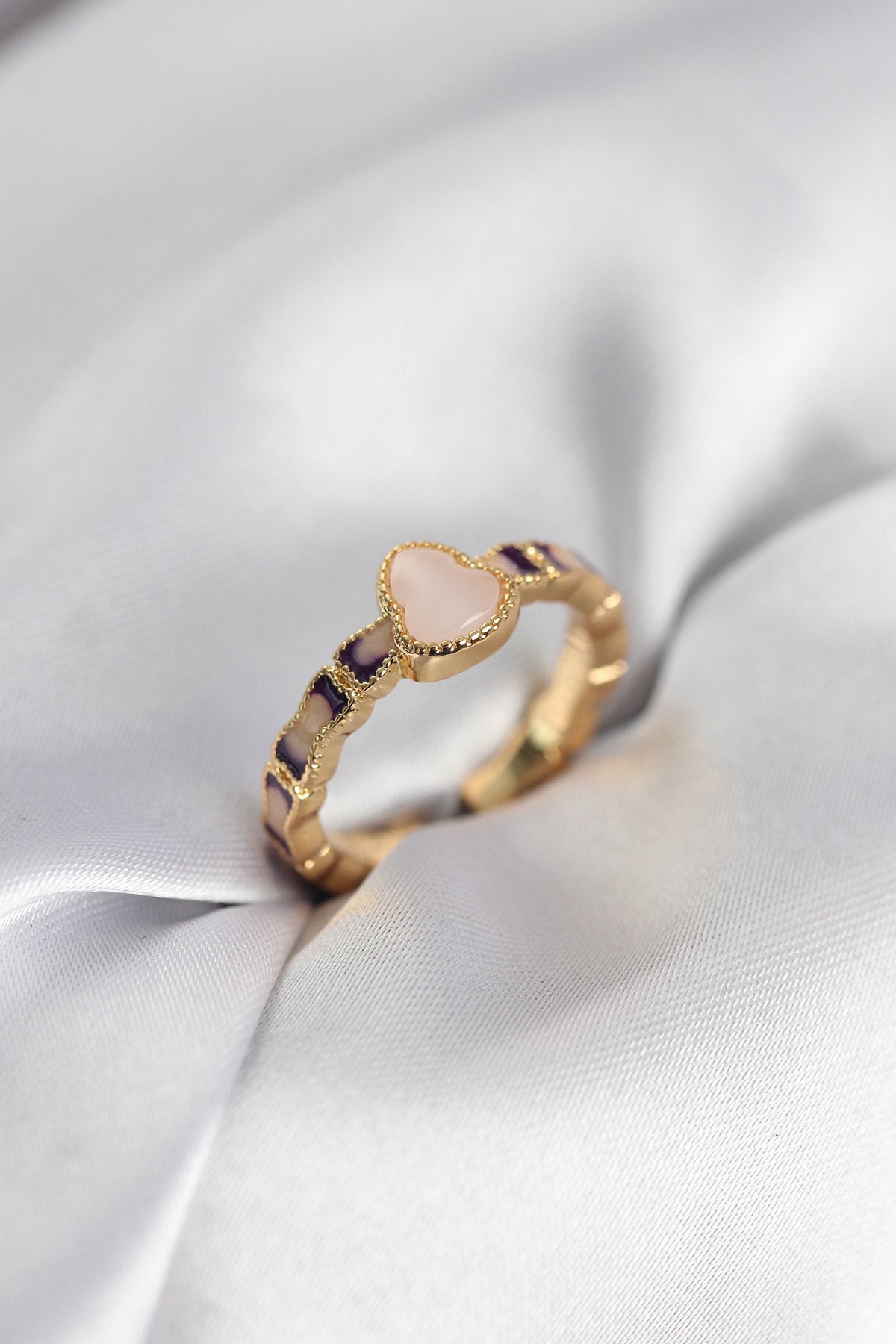 Gold Renk Mineli Su Kabağı Model Kadın Yüzük TG27BYK3953 - Çok Renkli / Standart