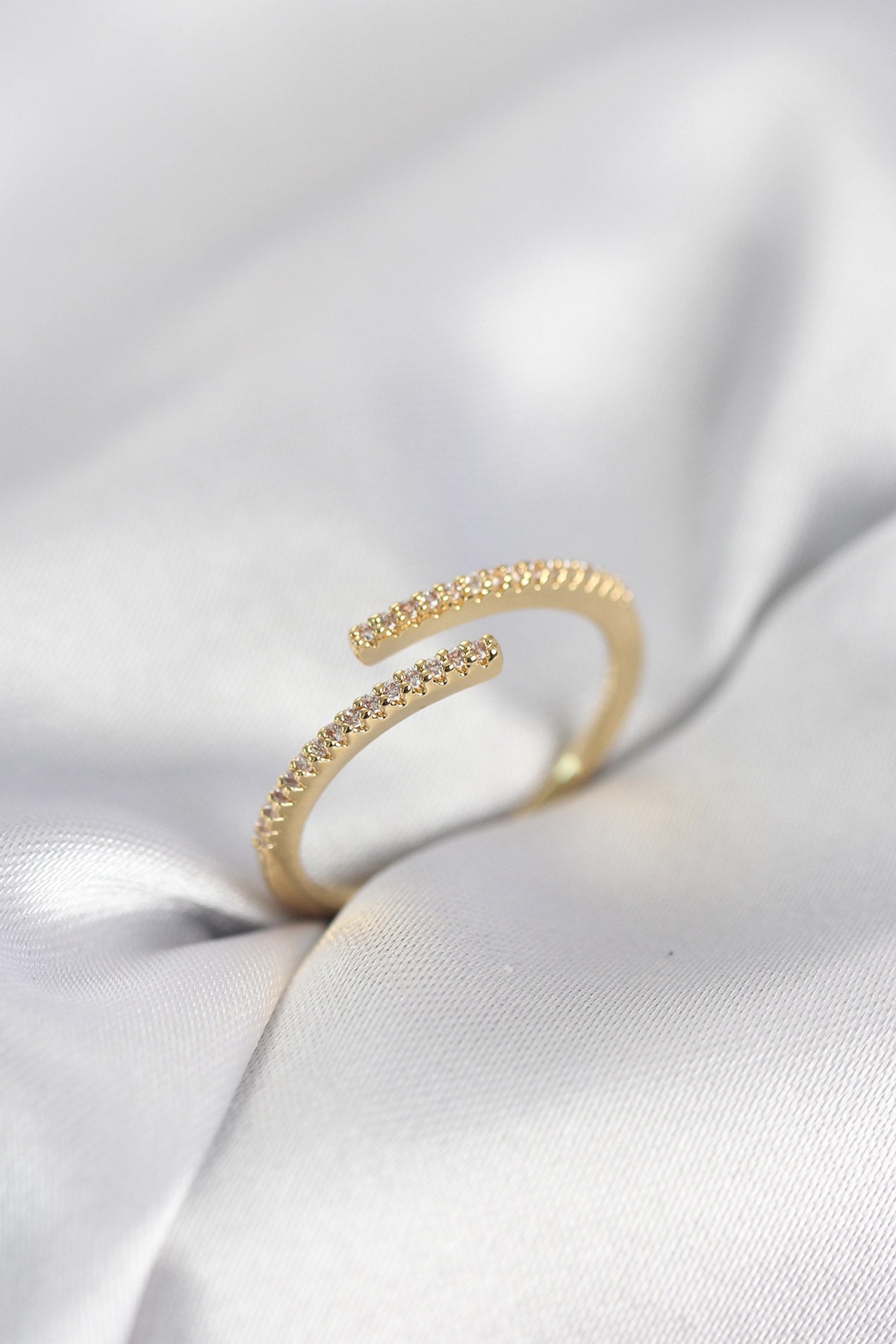 Gold Renk Zirkon Taşlı Yılan Tarz Kadın Yüzük TG27BYK4050 - Çok Renkli / Standart