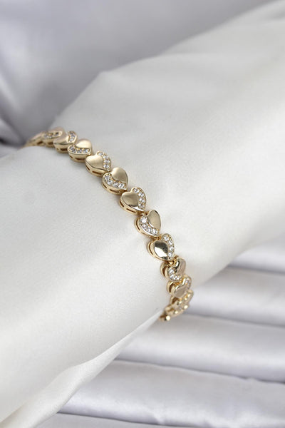 Xuping Kalp Model Gold Renk Kadın Bileklik TG27BB8436