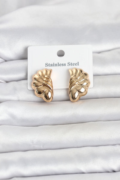 316L Çelik Gold Renk Vintage Model Kadın Küpe TG27BKP11837