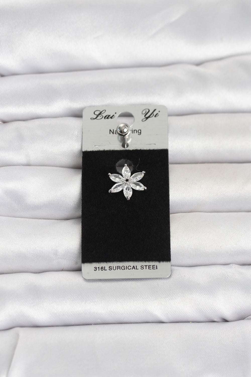 316L Cerrahi Çelik Lotus Model Göbek Piercing TG27PR1378