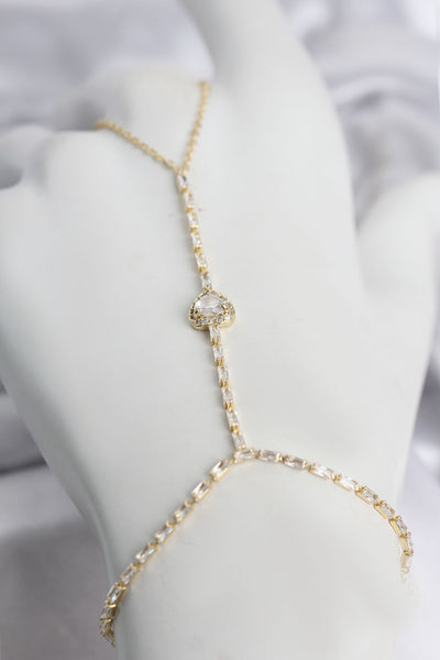 Gold Renk Pirinç Zirkon Taşlı Kalp Model Şahmeran TG27SN783