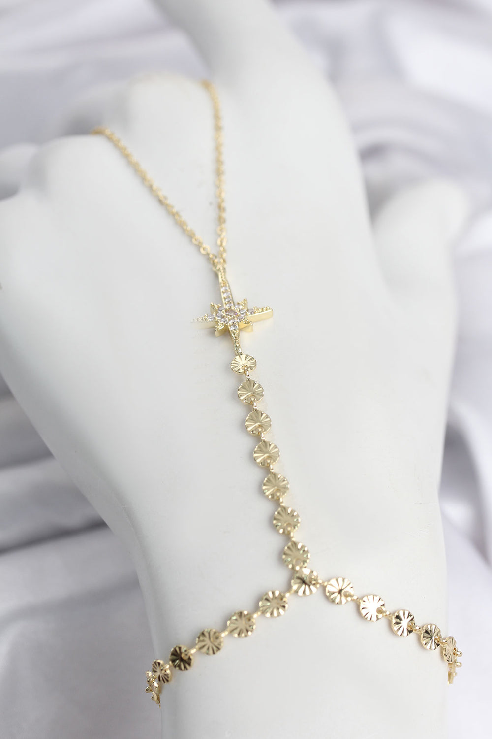 Gold Renk Pirinç Kutup Yıldızı Zirkon Taşlı Şahmeran TG27SN787