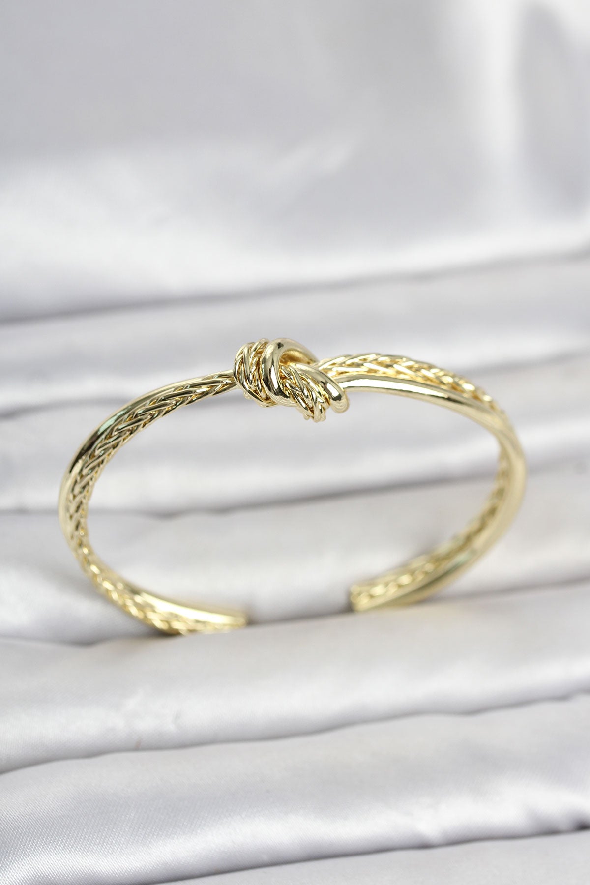 Gold Renk Düğüm Model Pirinç Kadın Bileklik TG27BB8552 - Çok Renkli / Standart