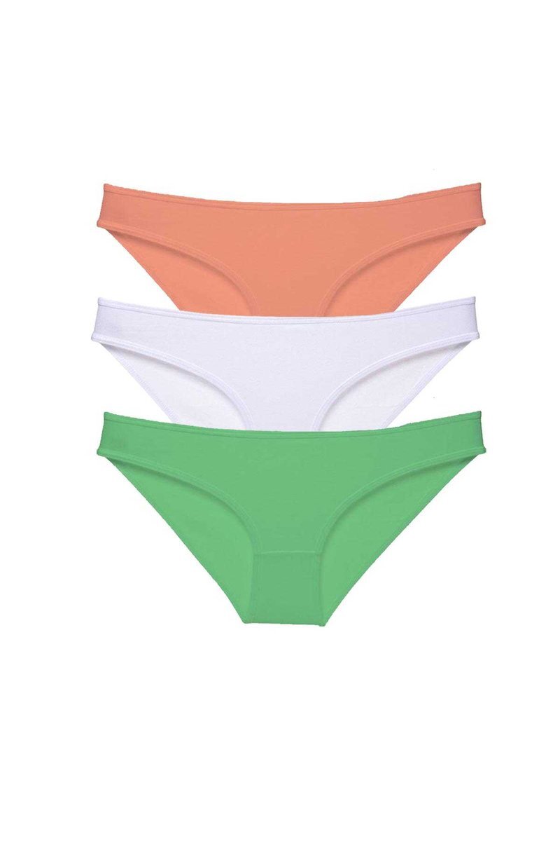 3 adet Süper Eko Set Likralı Kadın Slip Külot 544 - S