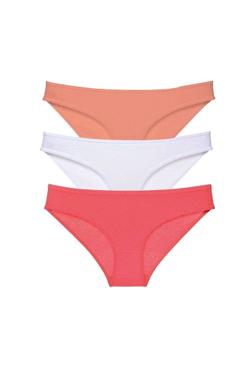 3 adet Süper Eko Set Likralı Kadın Slip Külot 545 - S