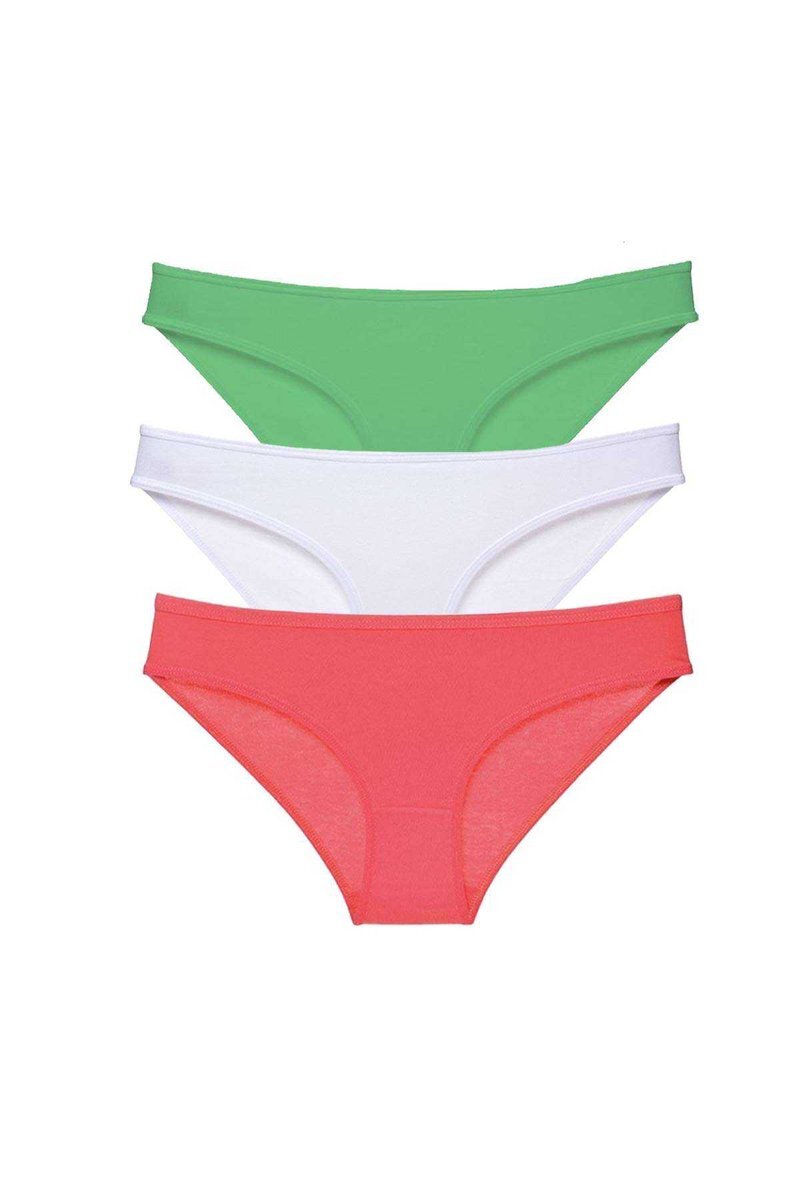 3 adet Süper Eko Set Likralı Kadın Slip Külot 546 - S