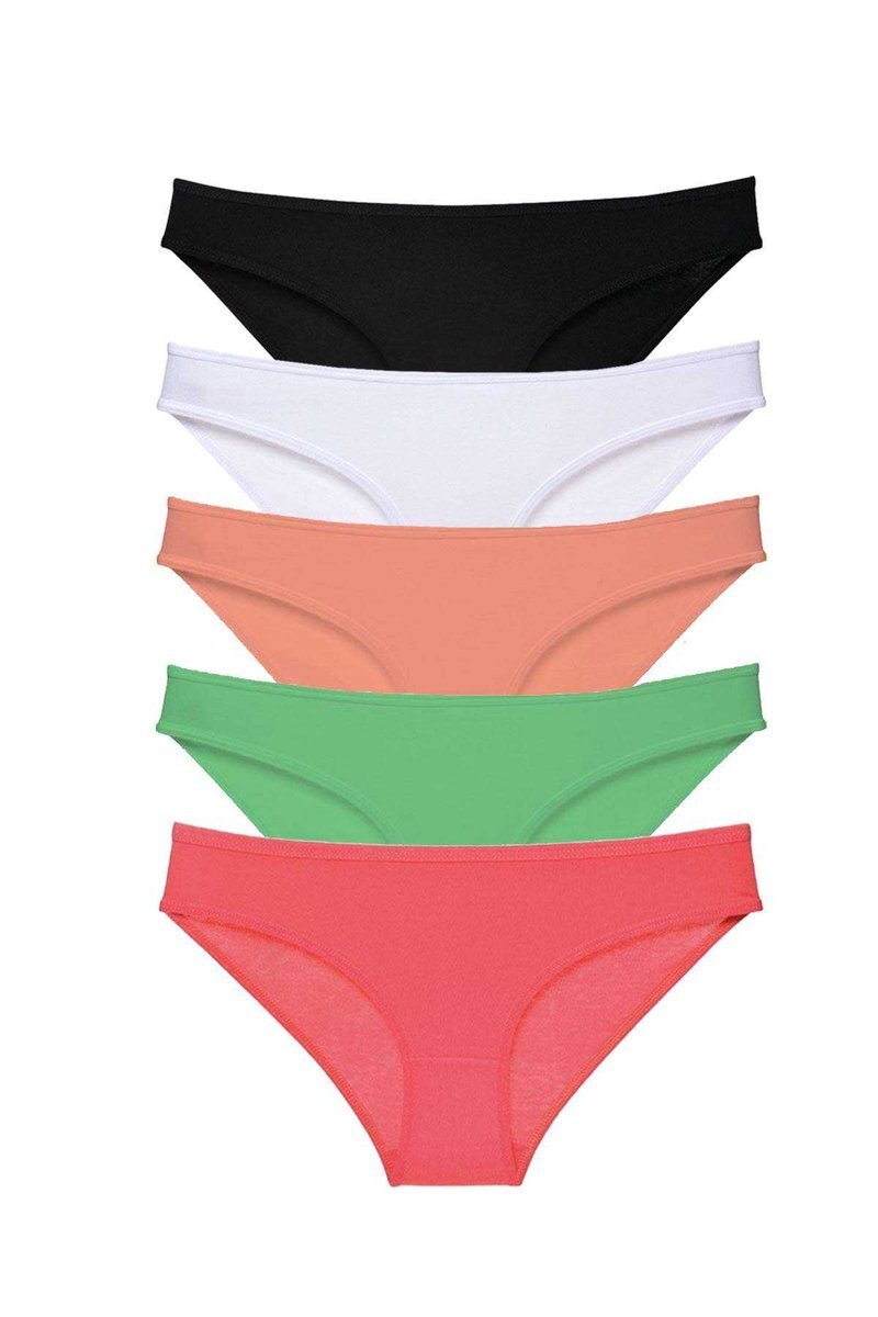 5 adet Süper Eko Set Likralı Kadın Slip Külot 517 - S