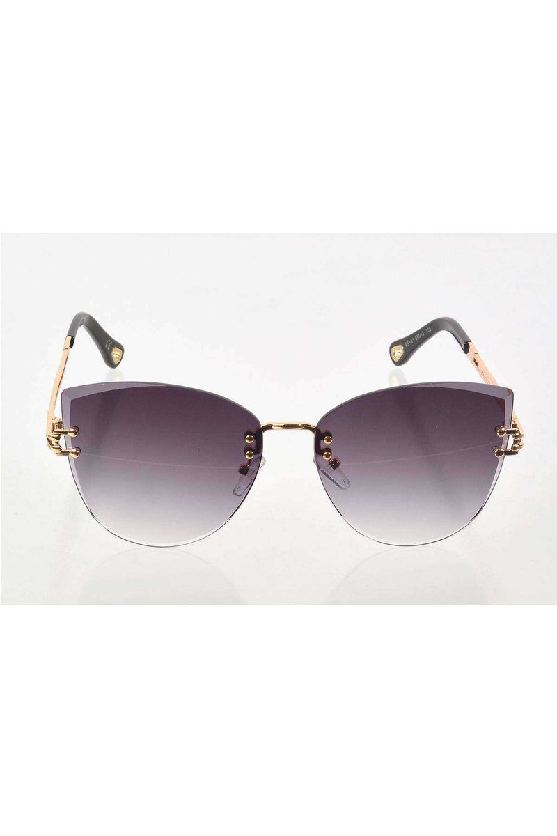 Kadın Lüks Siyah Renkli Cam Güneş Gözlüğü - Moda Gözlük
