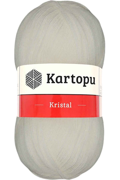 Kristal Çift Katlı El Örgü Lif İpi Ekru K013