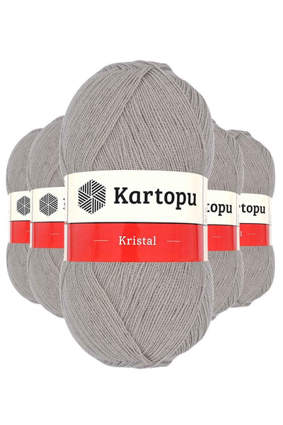 5 Adet Kristal Çift Katlı El Örgü Lif İpi Bej K861