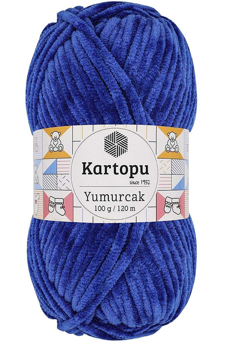 Yumurcak Kadife El Örgü İpi Gece Mavisi K524