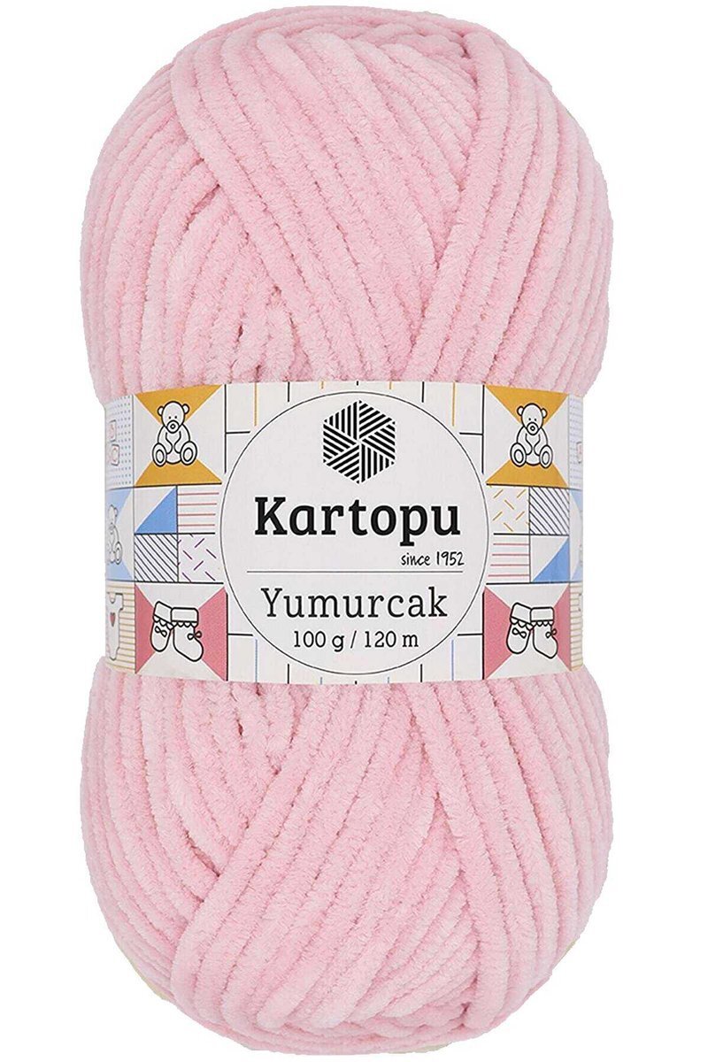 Yumurcak Kadife El Örgü İpi Bebe Pembe K768