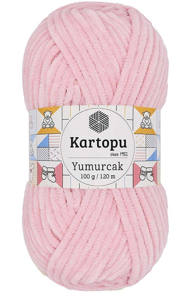 Yumurcak Kadife El Örgü İpi Bebe Pembe K768