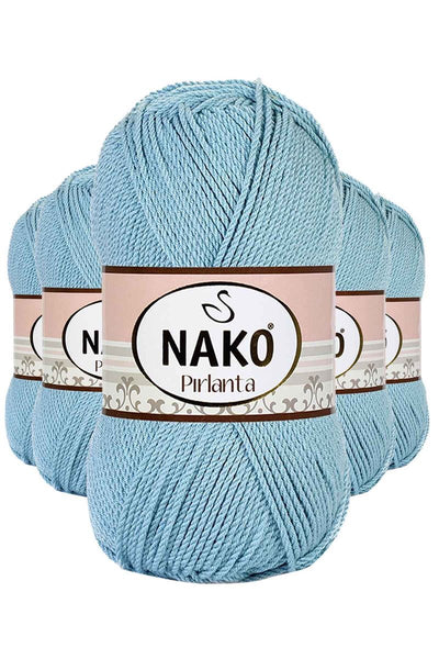 5 Adet Pırlanta Amigurumi El Örgü İpi Yünü Azur 10482