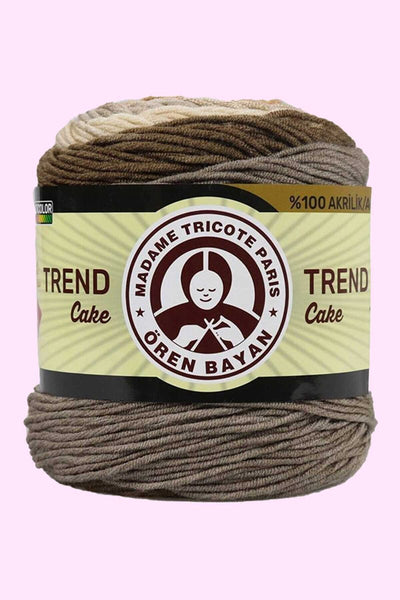 Trend Cake Batik Ebruli El Örgü İpi 624