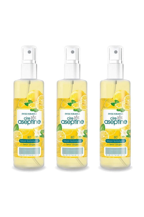 3 Adet Limon Kolonyası Ev Ofis Pratik Kullanım Sprey 100ml