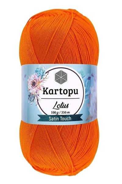 Lotus Bikini Büstiyer Bluz Örgü İpi K273 Turuncu