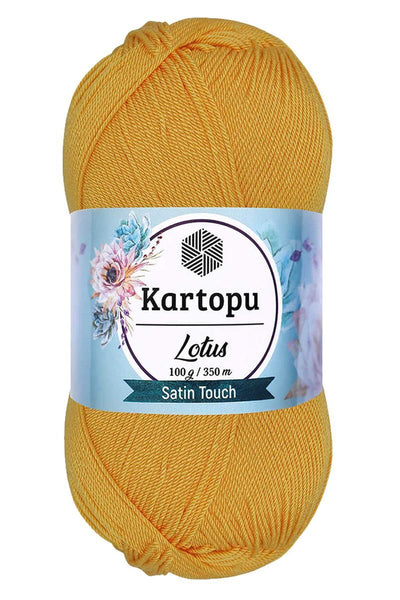 Lotus Bikini Büstiyer Bluz Örgü İpi K318 Koyu Sarı