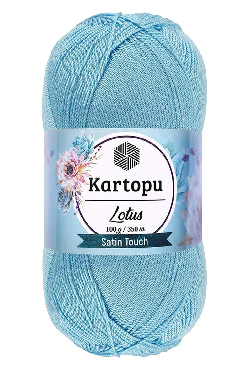 Lotus Bikini Büstiyer Bluz Örgü İpi K537 Bebe Mavi