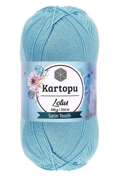 Lotus Bikini Büstiyer Bluz Örgü İpi K537 Bebe Mavi