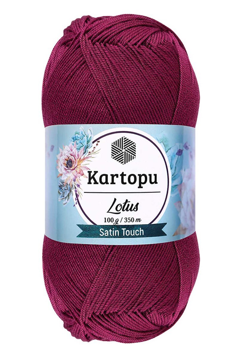 Lotus Bikini Büstiyer Bluz Örgü İpi K747 Mürdüm