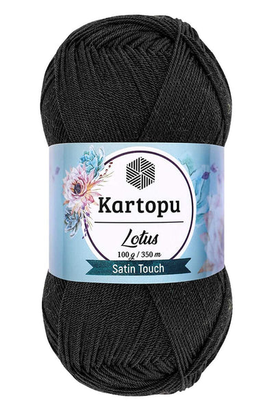 Lotus Bikini Büstiyer Bluz Örgü İpi K940 Siyah