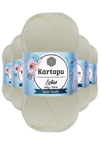 5 Adet Lotus Bikini Büstiyer Bluz Örgü İpi K019 Ekru