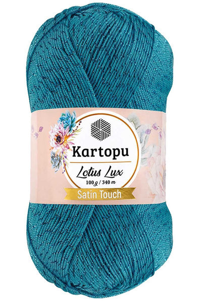 Lotus Lux Bikini Büstiyer Bluz Simli Örgü İpi K512 Turquaz