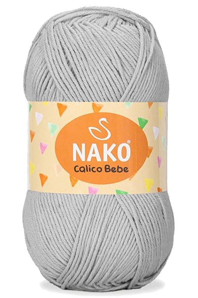 Calico Bebe Pamuklu Bebek Ve Battaniye Örgü Ipi 2549 Çelik Gri