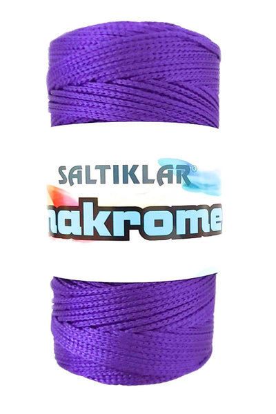 Polyester Makrome İpi 4250 Mor 100 gr