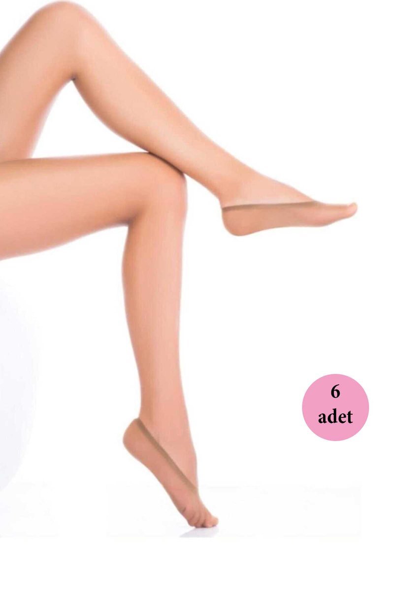 6 Adet Microfiber Suba Kadın Babet Çorap Ten 57 - 36-40