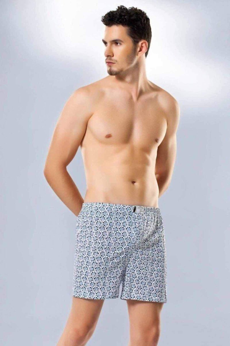 Erkek Penye Empirme Boxer Desenli - 1119A - M