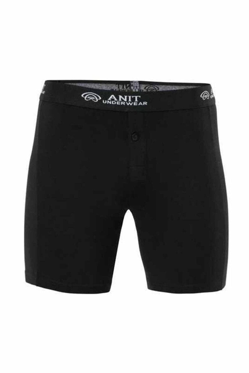 Likralı Uzun Erkek Boxer Siyah - 1114A - M