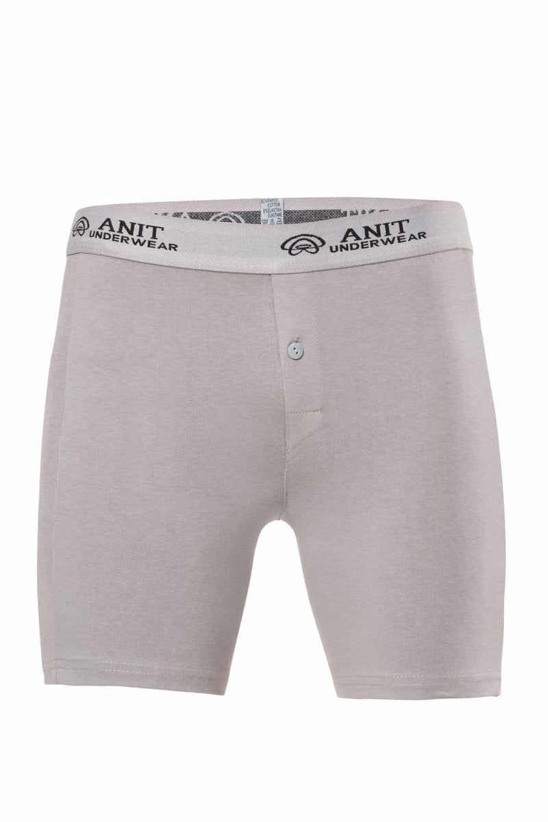 Likralı Uzun Erkek Boxer Gri - 1114A - M