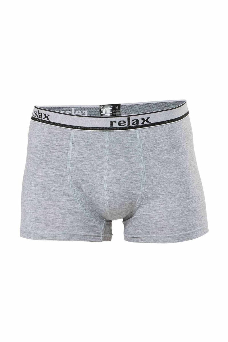 Relax Pamuklu Esnek Erkek Boxer Gri - 1268A - M