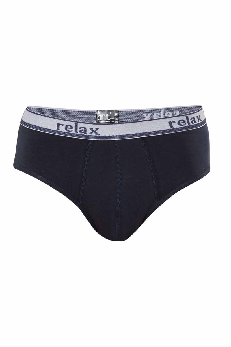 Erkek Pamuklu Likralı Slip Relax Külot Lacivert - 1269A - M