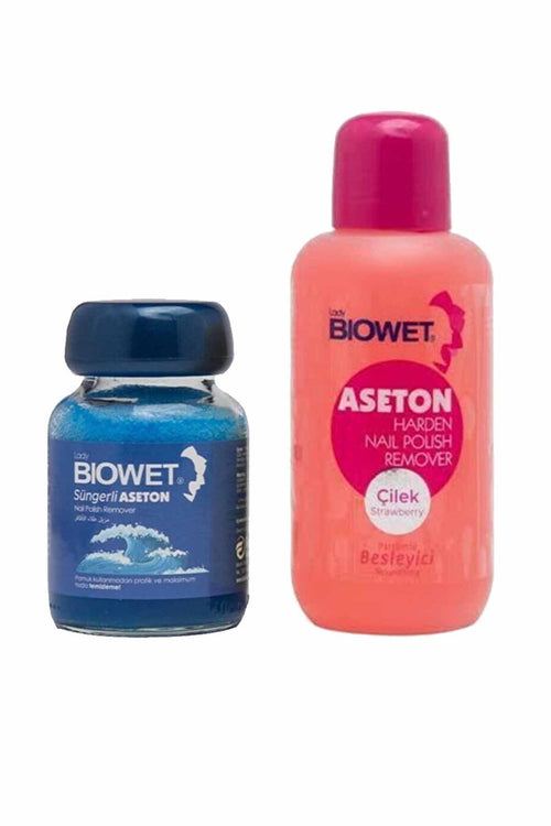 2 li set Süngerli Aseton 75 ml ve Extra Etkili Aseton 125 ml