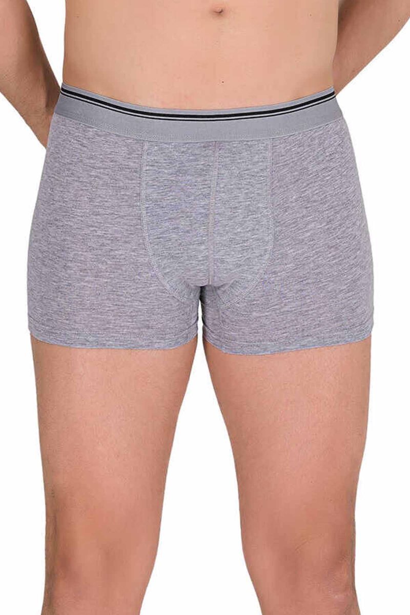 Likralı Erkek Boxer Şort Gri 1097B - S