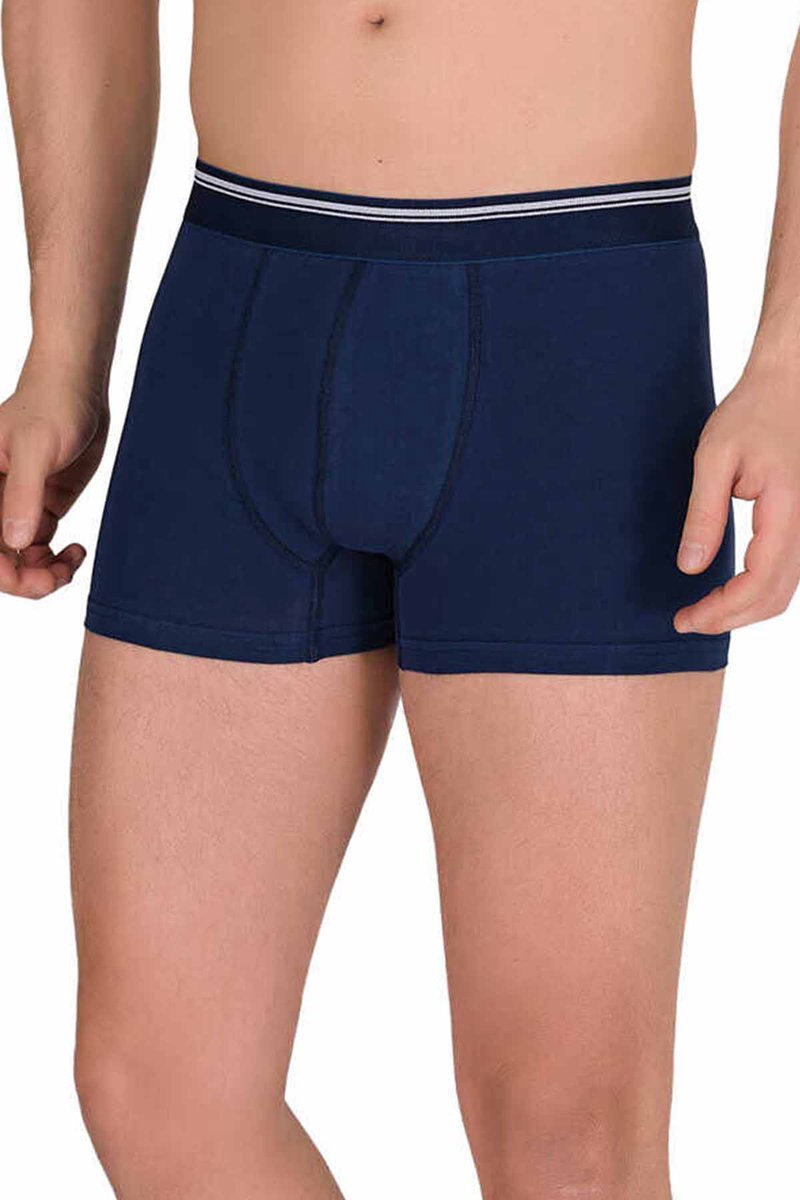 Likralı Erkek Boxer Şort Lacivert 1097B - S