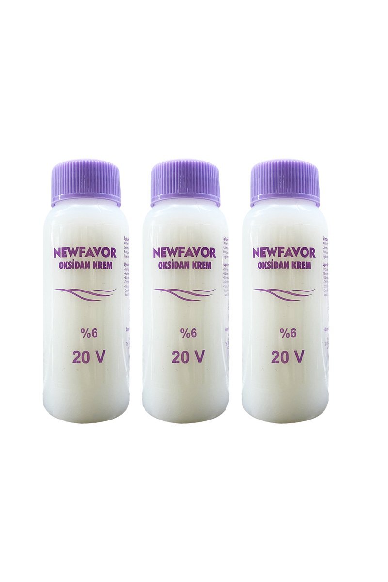 3 Adet Oksidan Krem Saç Boya Sıvısı 6'lık 20 volüme 60 ml